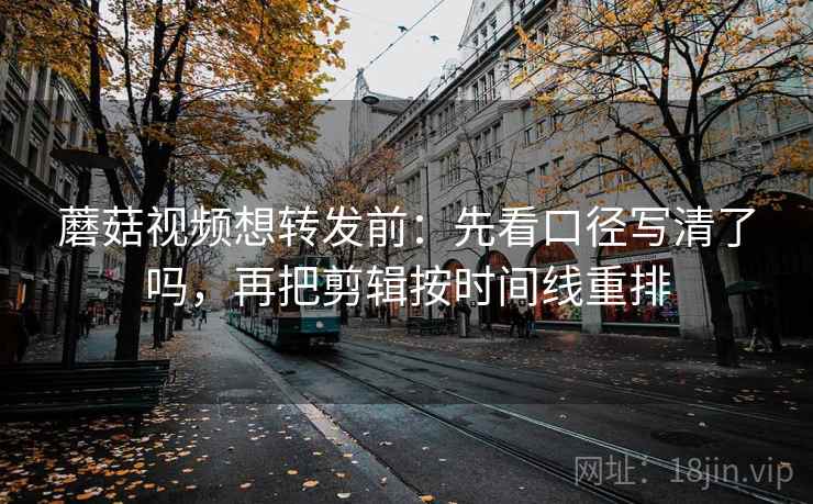 蘑菇视频想转发前：先看口径写清了吗，再把剪辑按时间线重排